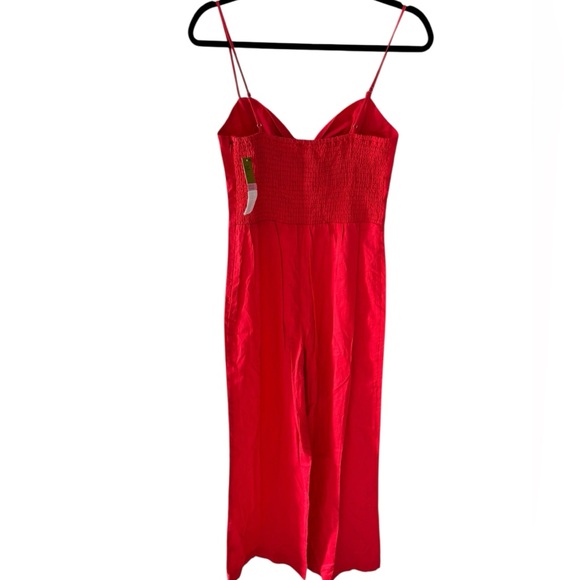 GIANNI BINI Red Bow Front Jumpsuit - Picture 3 of 9